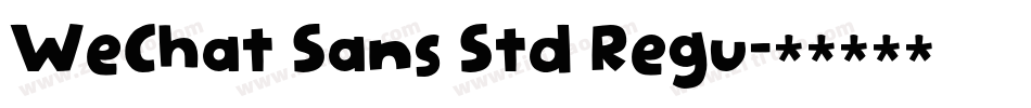 WeChat Sans Std Regu字体转换